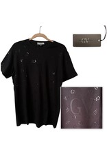 Gaetano Ventura GV black on black logo tee Gaetano Ventura GV black on black logo tee