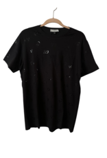 Gaetano Ventura GV black on black logo tee Gaetano Ventura GV black on black logo tee