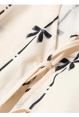 White Bow Tie Closure Vest