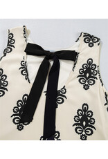 Geometric Sleeveless Hollowed Bowknot Mini Dress