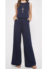 Solid Navy Jumpsuit