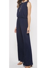 Solid Navy Jumpsuit