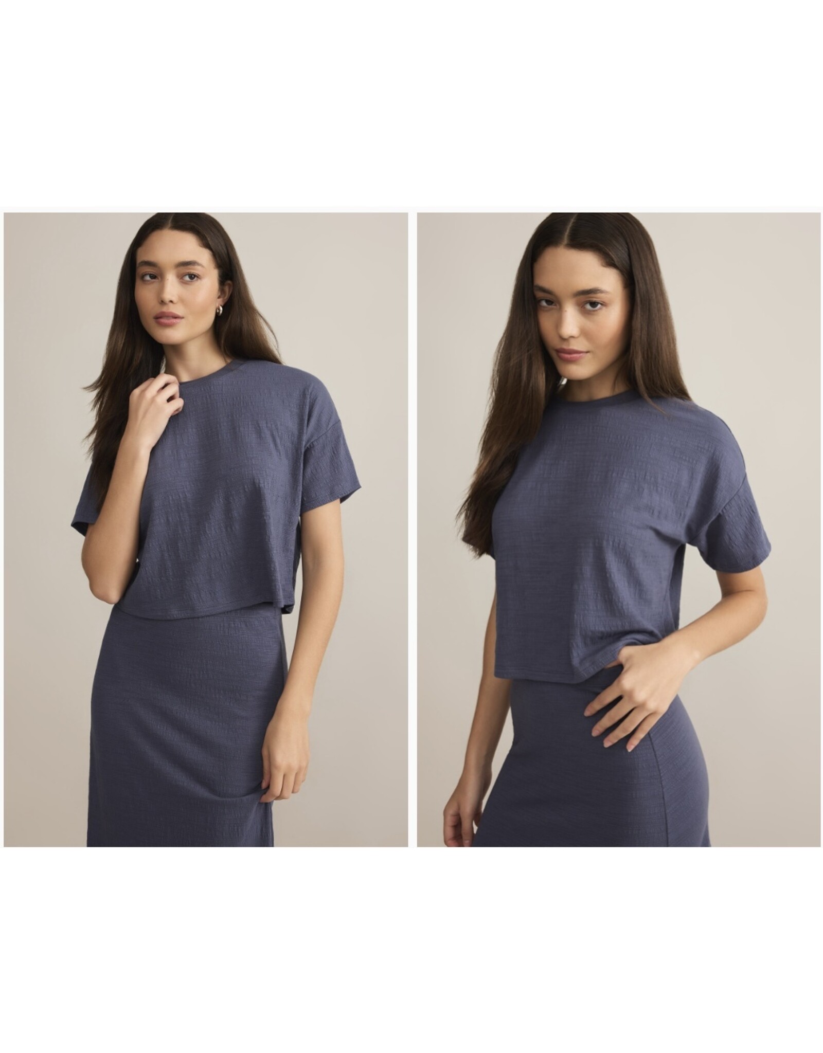 ZSupply Z SUPPLY  Sway textured cropped t