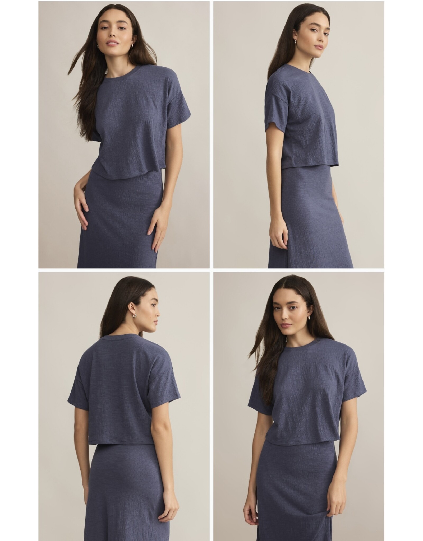 ZSupply Z SUPPLY  Sway textured cropped t