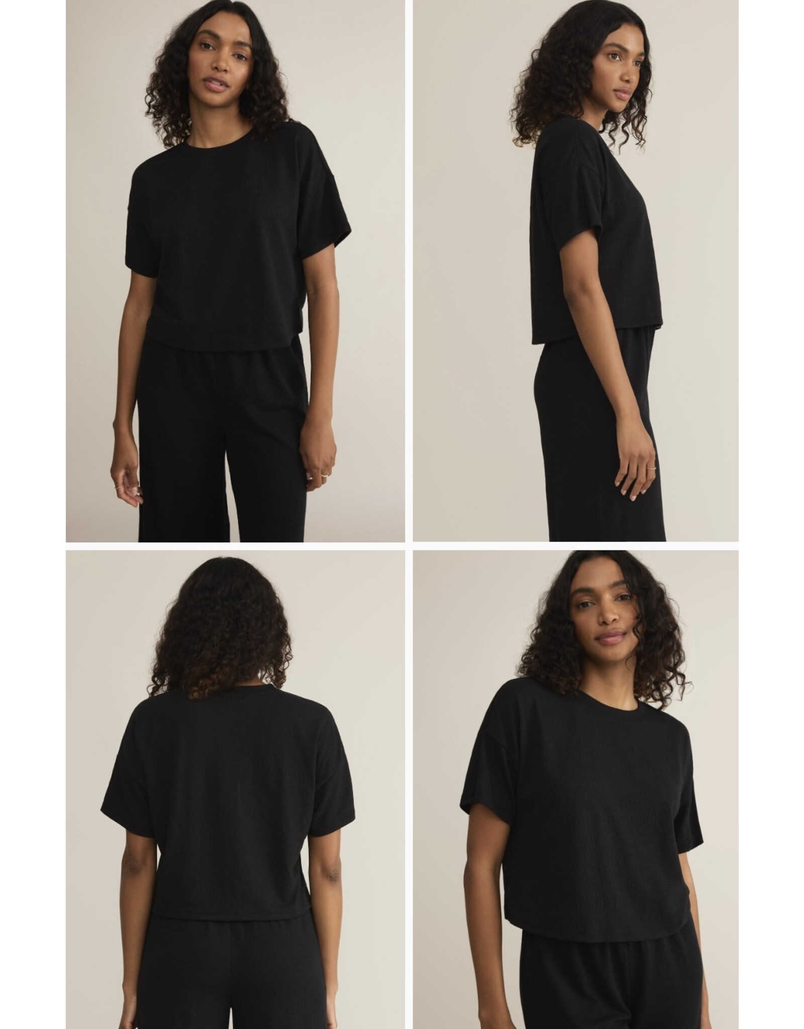 ZSupply Z SUPPLY  Sway textured cropped t