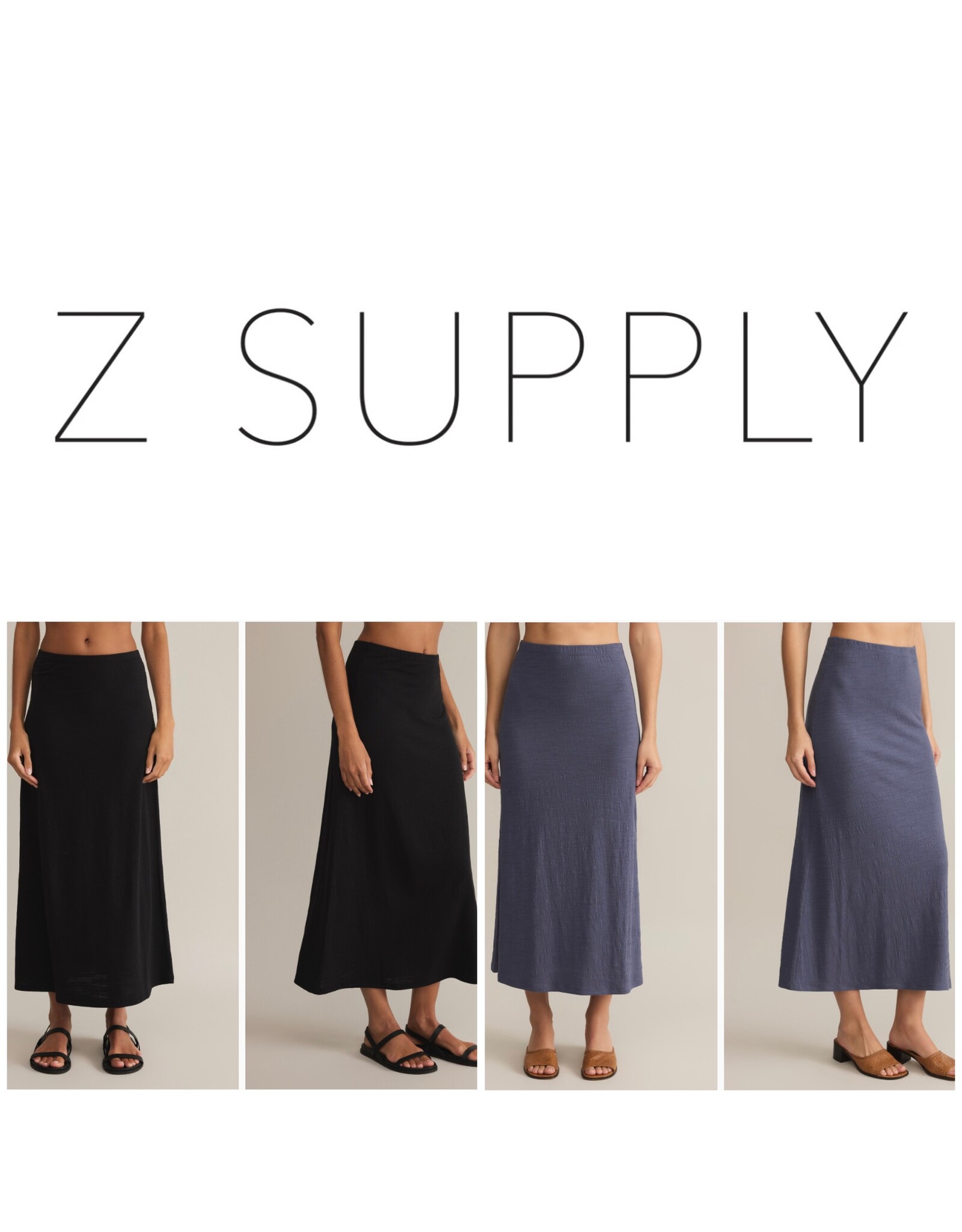 ZSupply ZSUPPLY Delavine Textured Midi Skirt