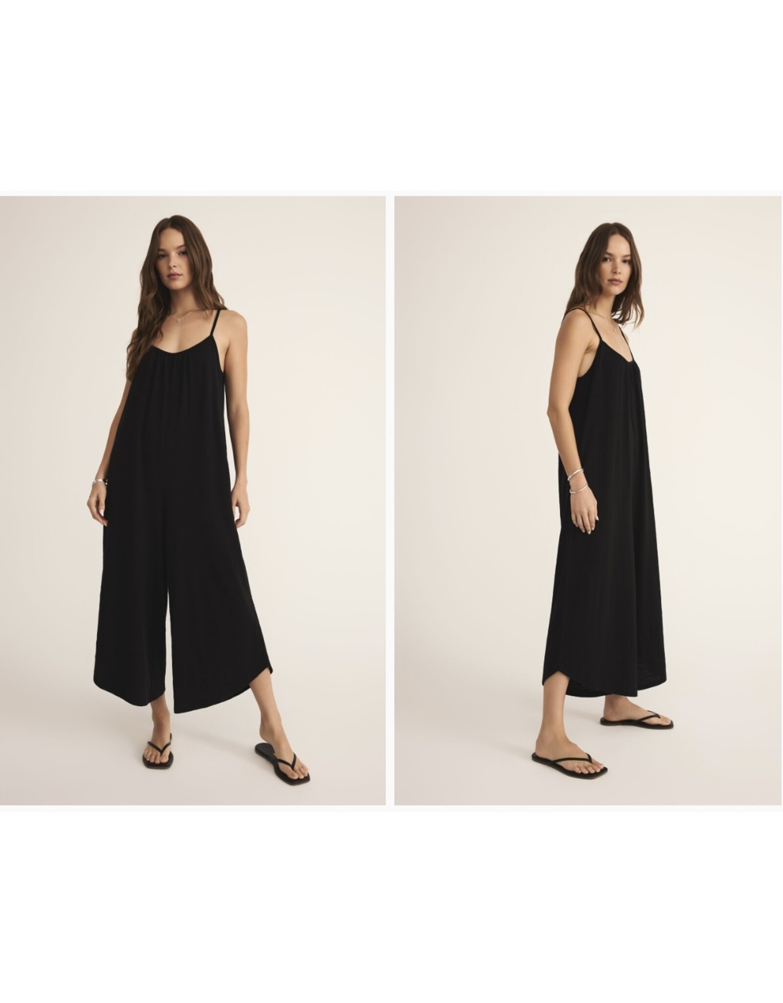 ZSupply ZSUPPLY Textured Flared Jumpsuit