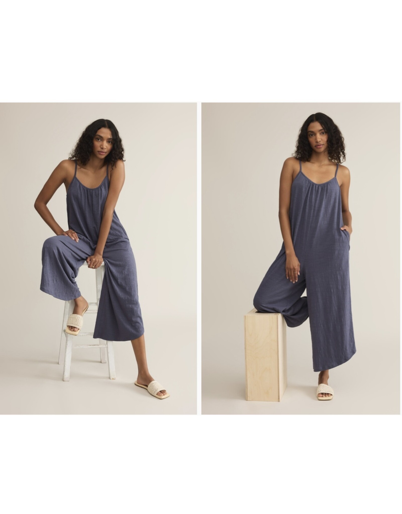 ZSupply ZSUPPLY Textured Flared Jumpsuit