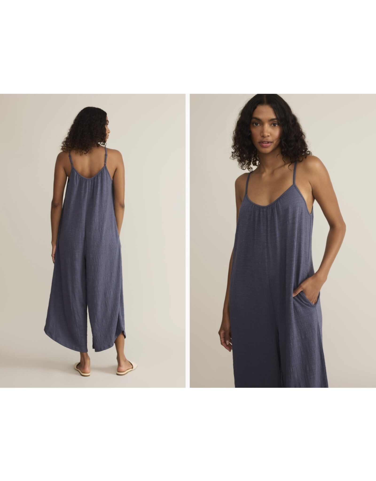 ZSupply ZSUPPLY Textured Flared Jumpsuit