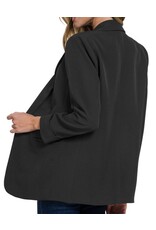 Woven long sleeve classic blazer