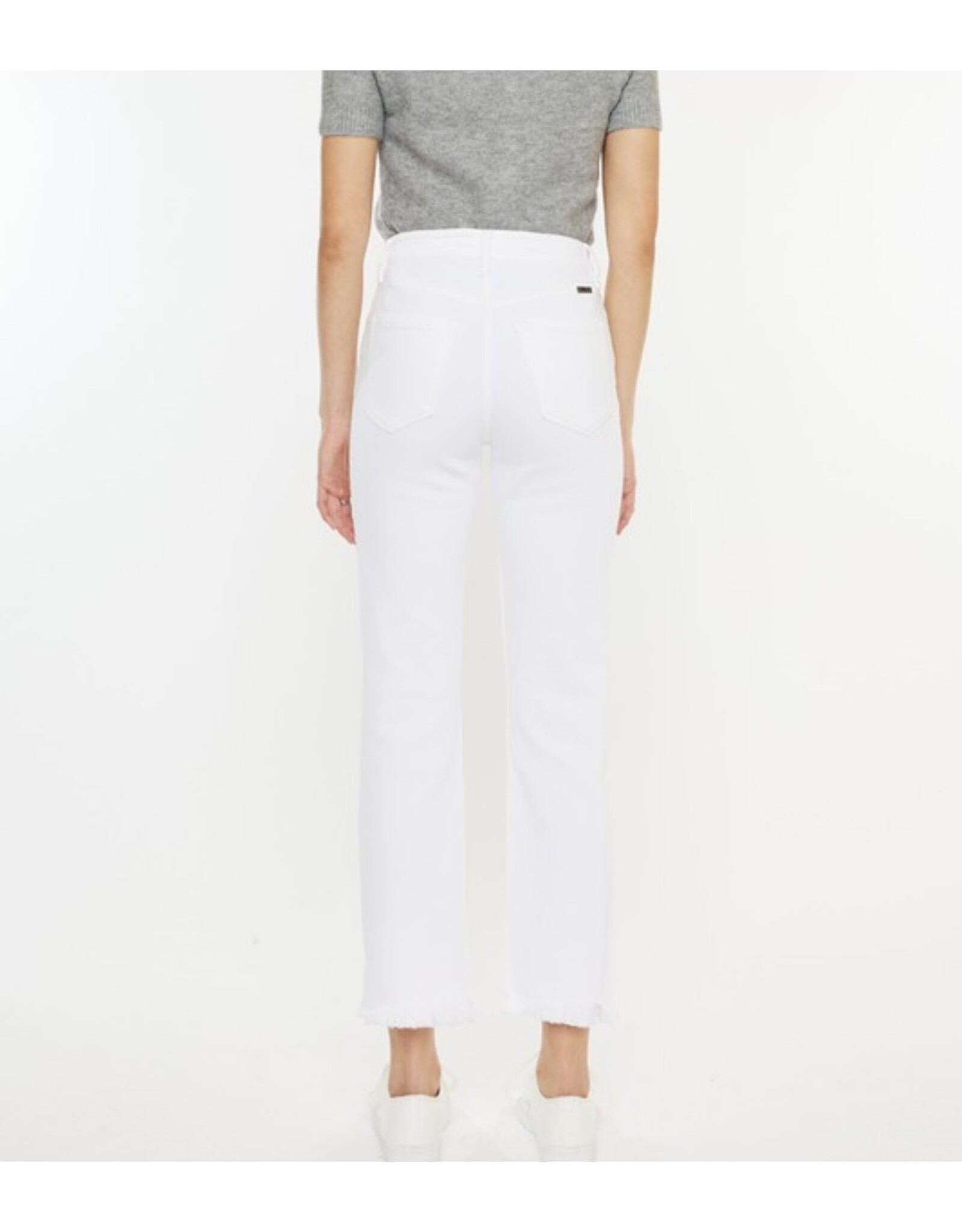 Kan Can White HR Slim Straight Jeans