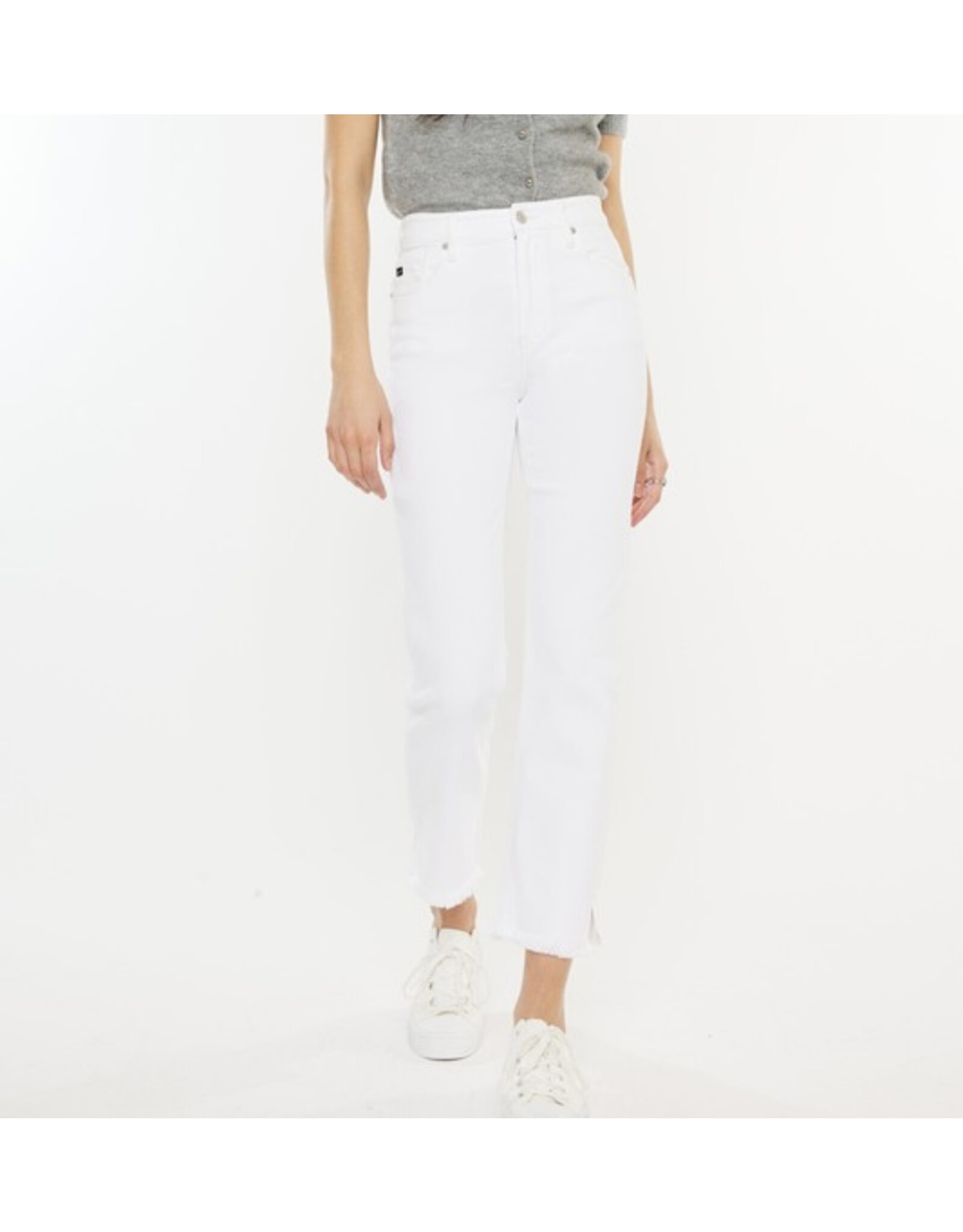 Kan Can White HR Slim Straight Jeans