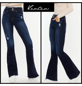 Kan Can HR Double Waistband Flare Jeans