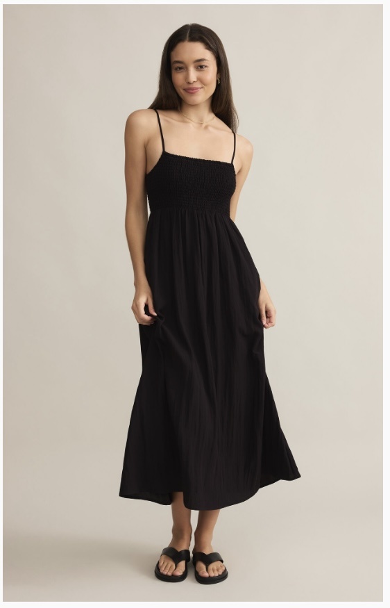 ZSUPPLY Beachside Midi Dress Black - LA Trends Addict