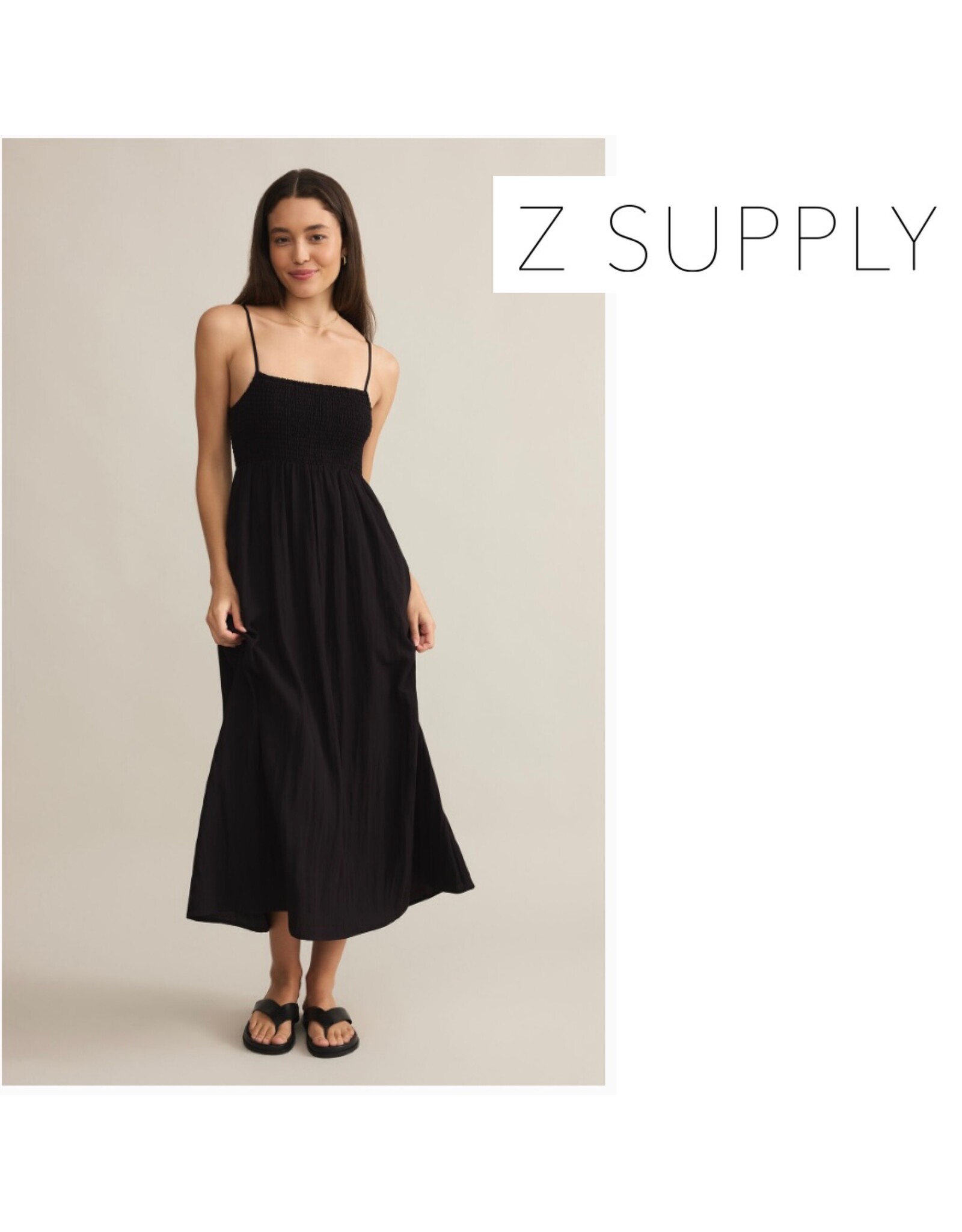 ZSupply ZSUPPLY Beachside Midi Dress  Black