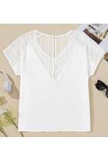 LATA White Lace Crochet Top