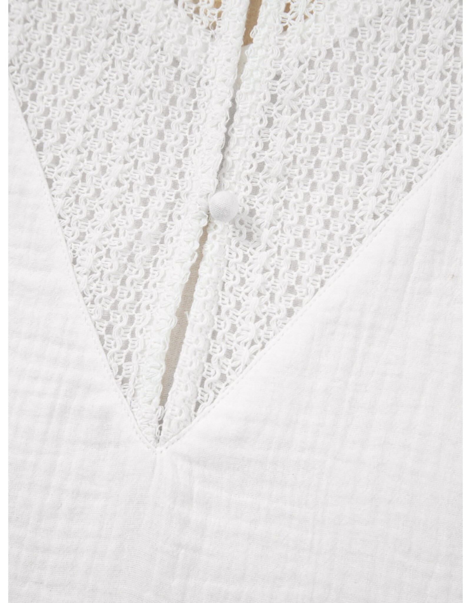 LATA White Lace Crochet Top
