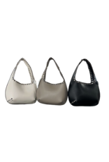 JOIA Gorgeous smooth & stud shoulder bag
