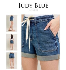 Judy Blue Judy Blue HW Cuff Jogger Shorts