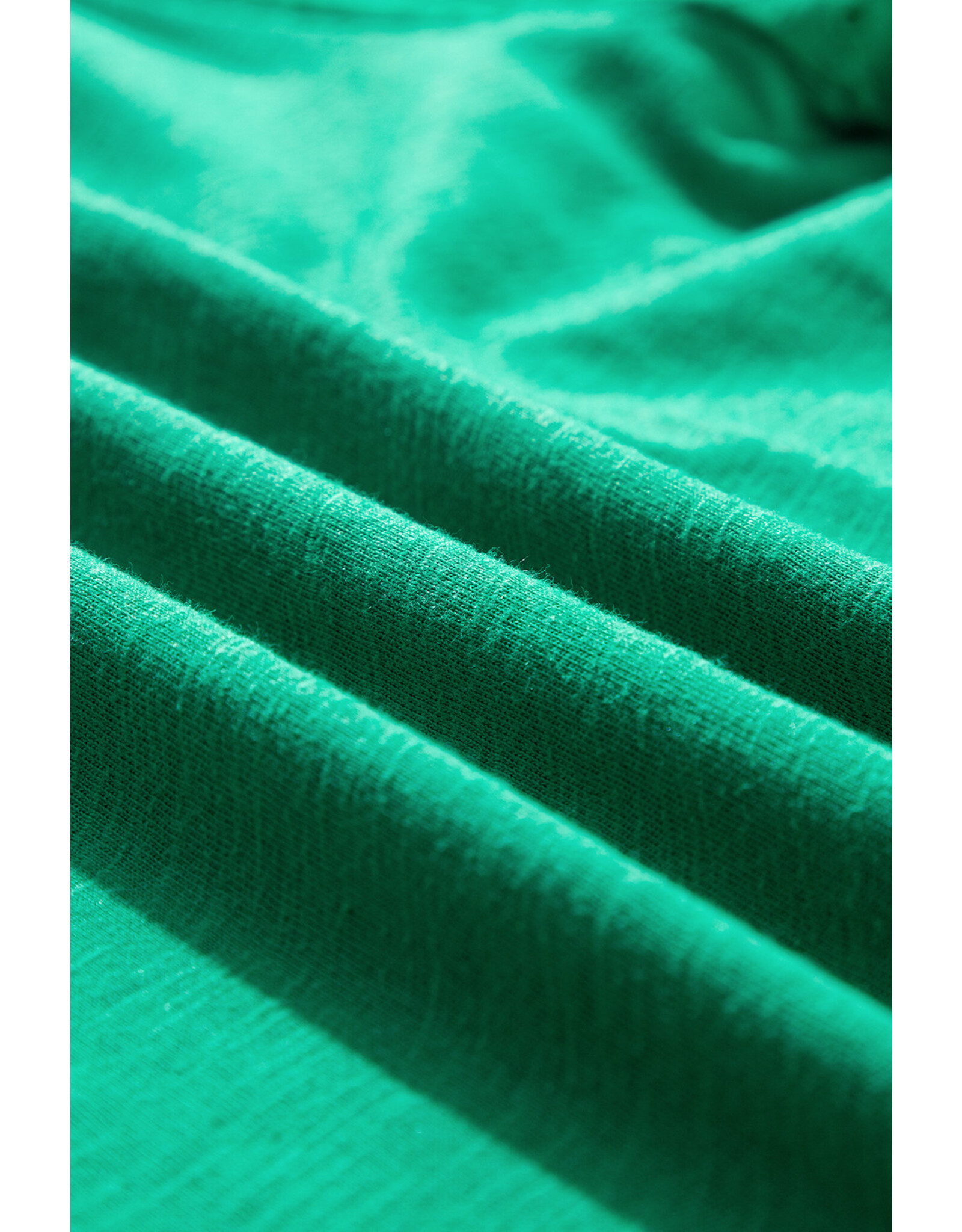 LATA Green Eyelet Embroidered Patchwork Top