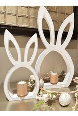 LATA Popular white washed wood bunny head
