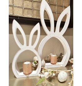 LATA Popular white washed wood bunny head