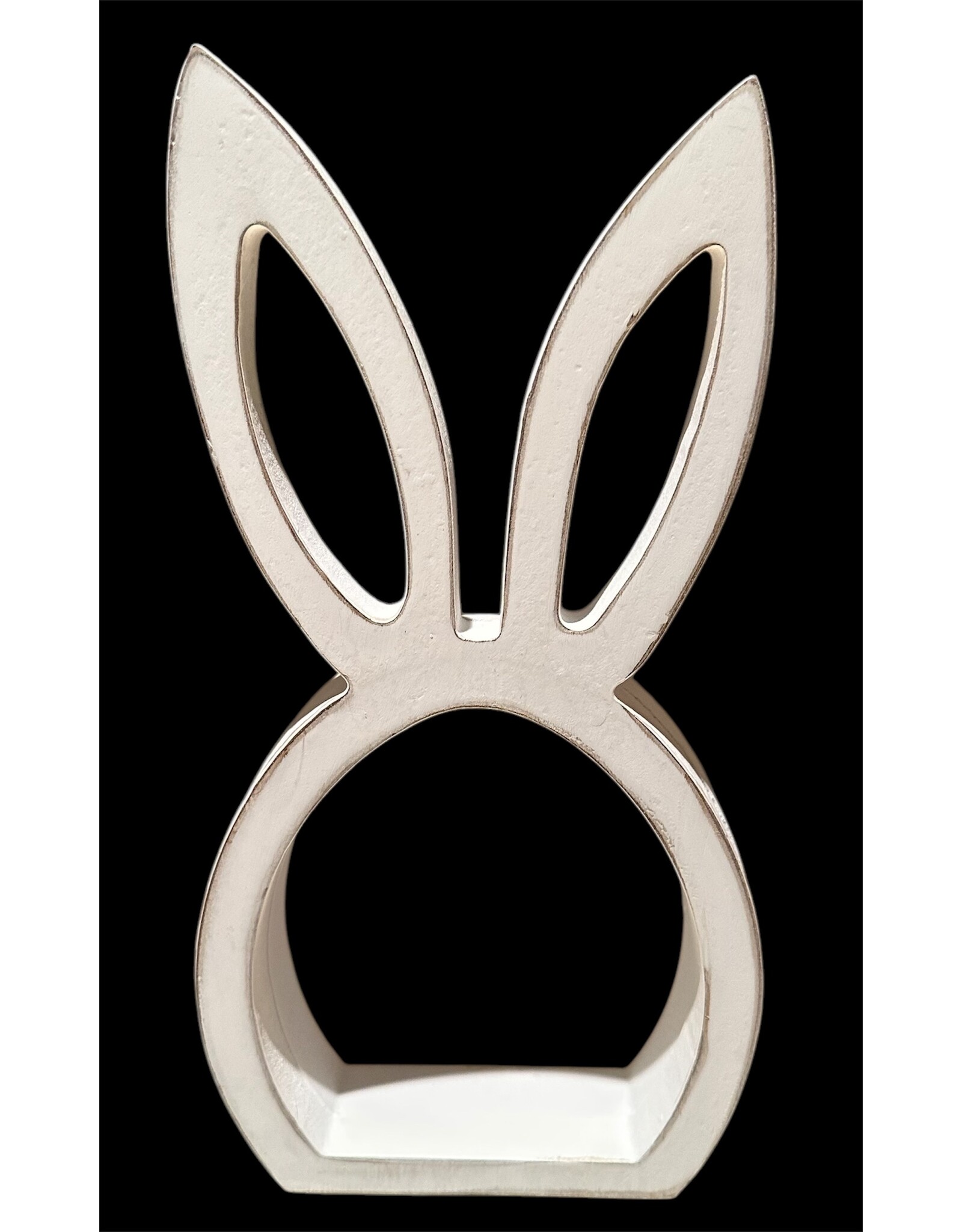 LATA Popular white washed wood bunny head