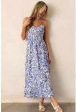 LATA Sky Blue Floral Maxi Dress LATA Sky Blue Floral Maxi Dress