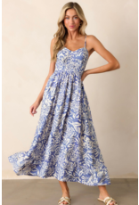 LATA Sky Blue Floral Maxi Dress LATA Sky Blue Floral Maxi Dress