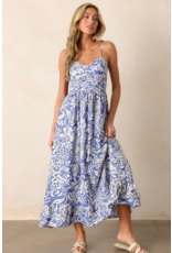 LATA Sky Blue Floral Maxi Dress LATA Sky Blue Floral Maxi Dress