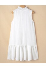 White High Neck Sleeveless Dress White High Neck Sleeveless Dress