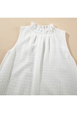 White High Neck Sleeveless Dress White High Neck Sleeveless Dress