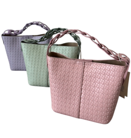 Spring 2 in 1 bucket satchel
