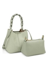 Spring 2 in 1 bucket satchel