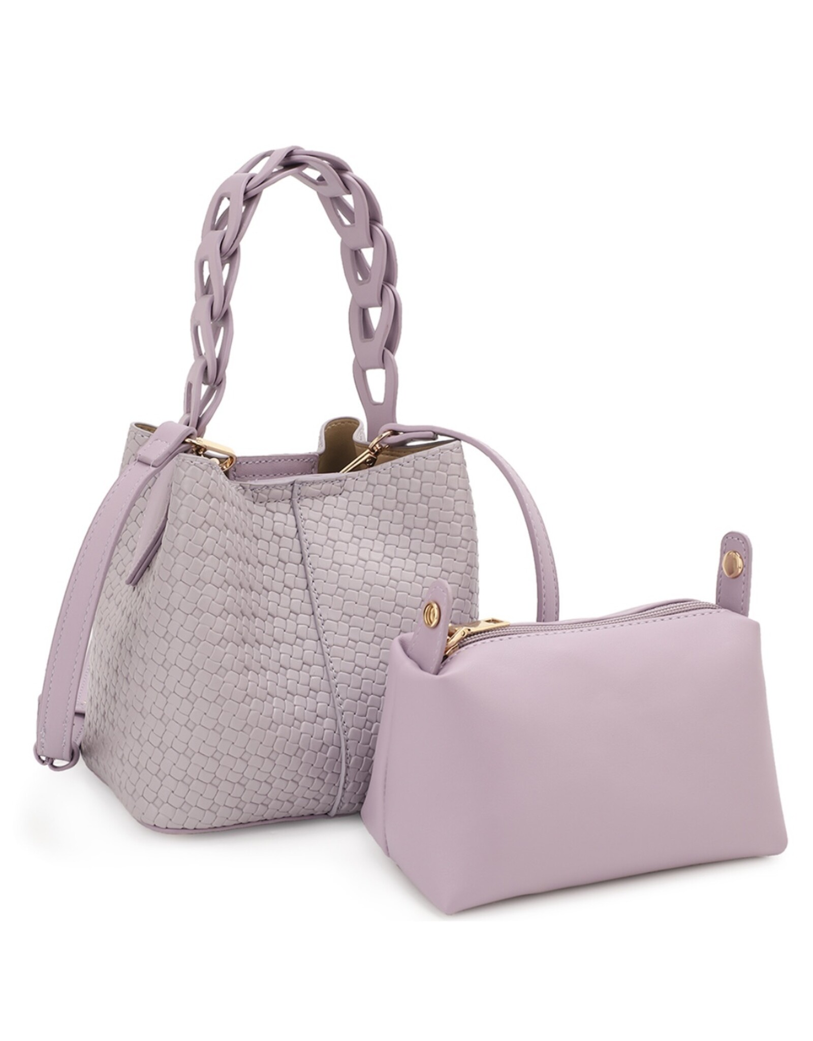 Spring 2 in 1 bucket satchel