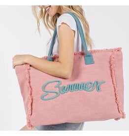 Summer canvas tote