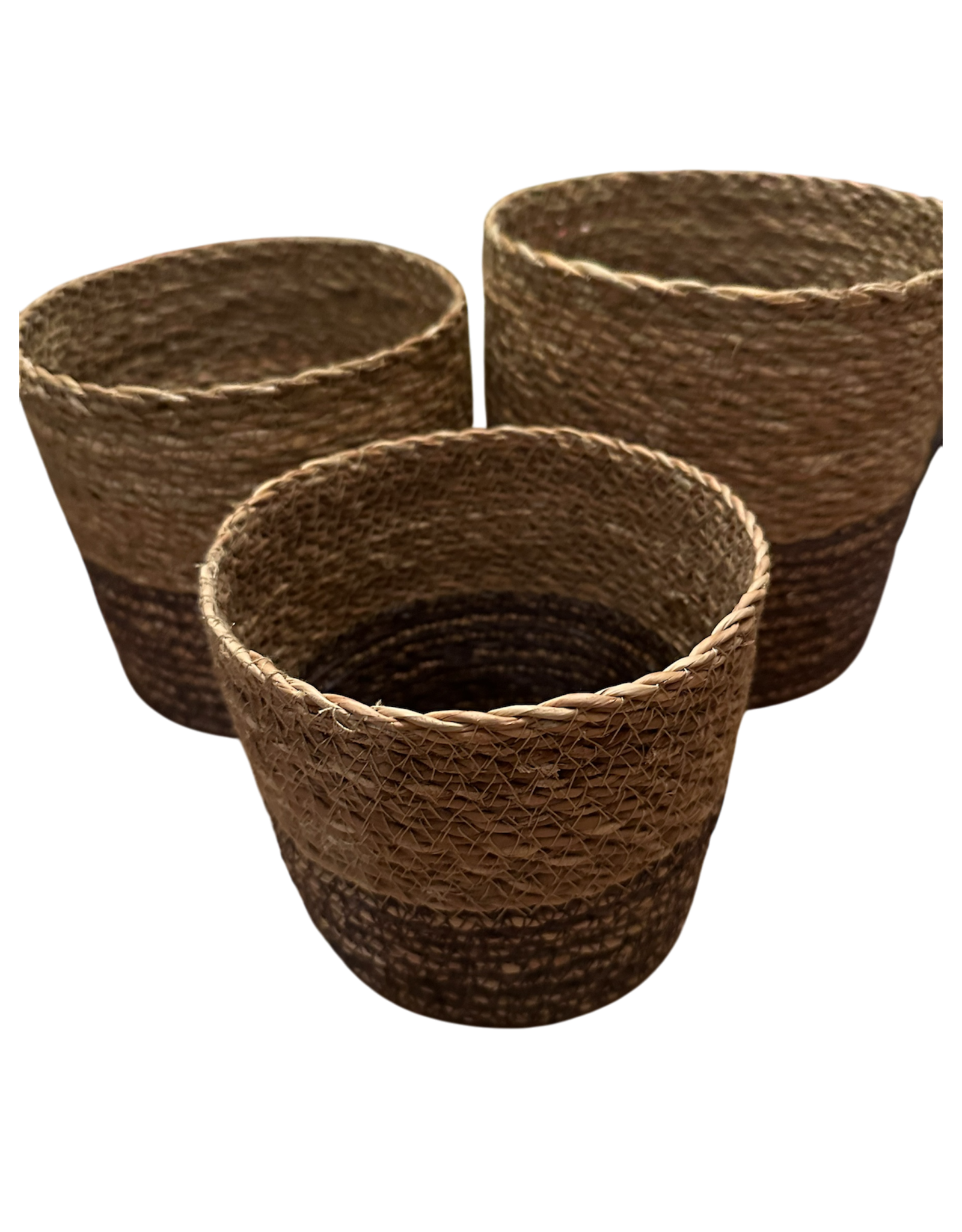 47th & Main 2 tone wicker basket