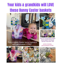 db db bunny woven basket