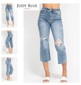 Judy Blue Judy Blue HW Destroy Crop Wide Leg