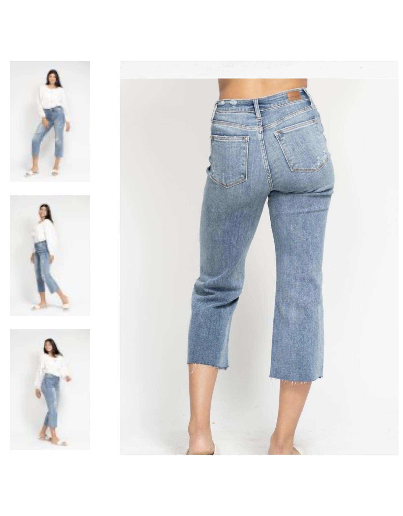 Judy Blue Judy Blue HW Destroy Crop Wide Leg