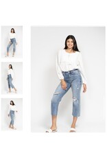 Judy Blue Judy Blue HW Destroy Crop Wide Leg