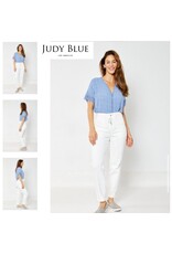 Judy Blue Judy Blue HW White Cuffed Jogger