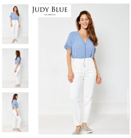 Judy Blue Judy Blue HW White Cuffed Jogger