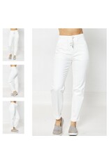 Judy Blue Judy Blue HW White Cuffed Jogger