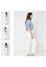Judy Blue Judy Blue HW White Cuffed Jogger