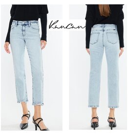 Kancan MR Crop Straight Jeans