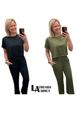 Loose Tee & Wide Leg Pants Set