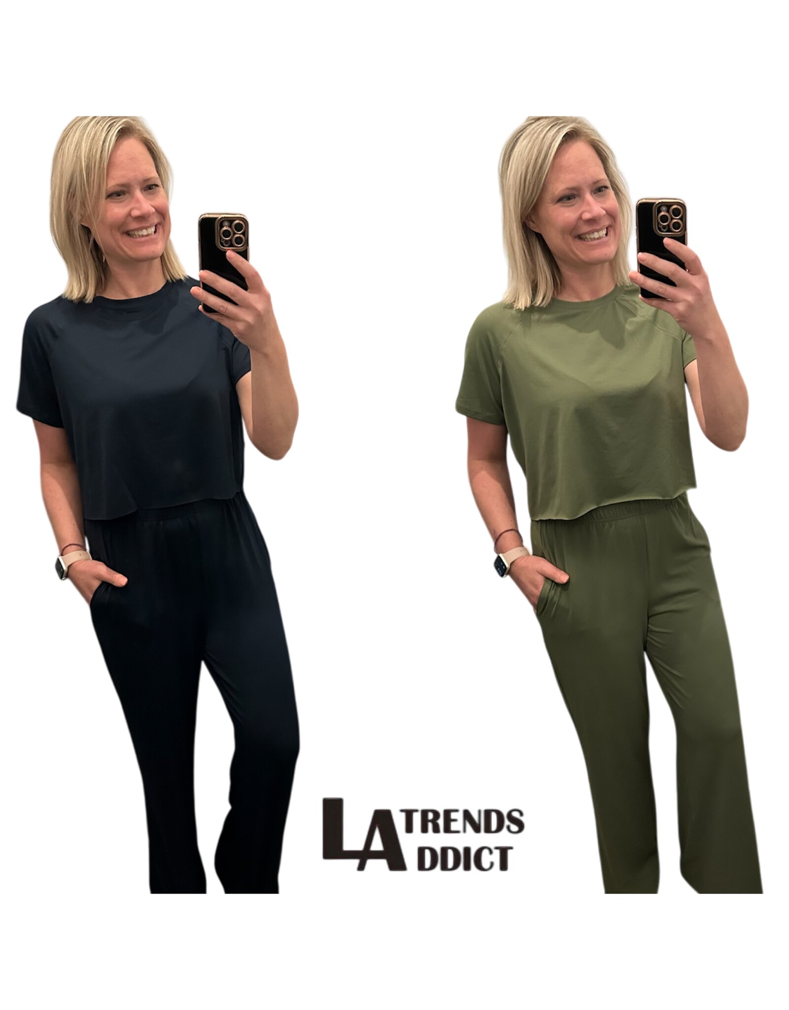 Loose Tee & Wide Leg Pants Set