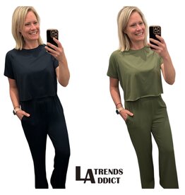 Loose Tee & Wide Leg Pants Set