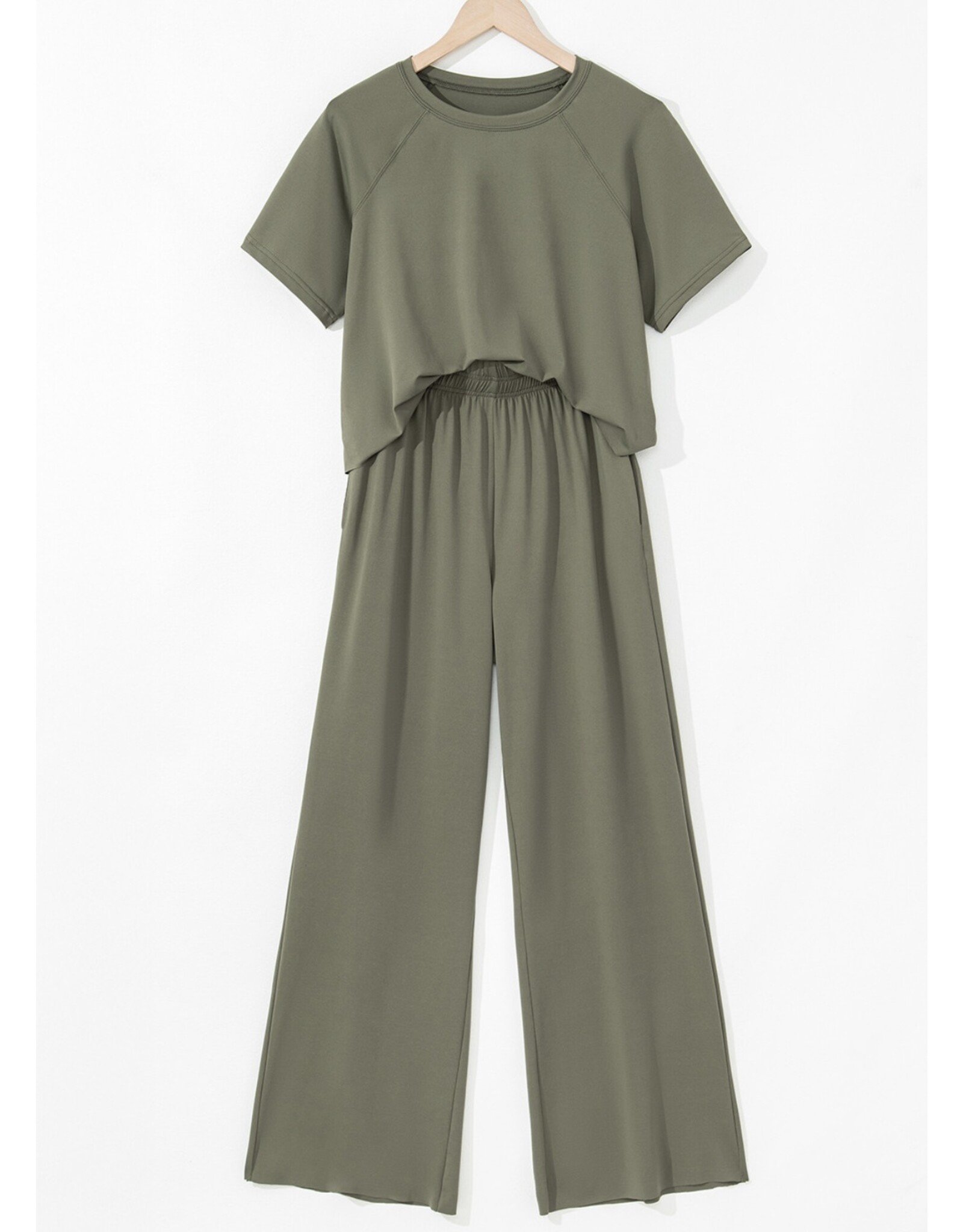 Loose Tee & Wide Leg Pants Set